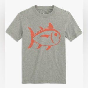 Southern Tide Kids Distressed SkipJack Short Sleeves T-Shirt • Size Small (6-7)